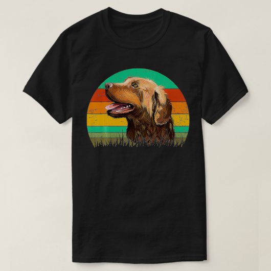 Hunde 365 Retro Chesapeake Bay Retriever Hund Vint T-Shirt (Design vorne)