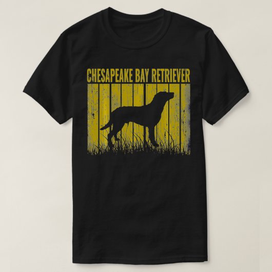 Hunde 365 Retro Chesapeake Bay Retriever Hund Vint T-Shirt (Design vorne)