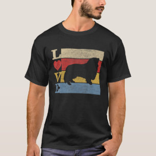Hunde 365 Retro Liebe Shetland Sheepdog Hund Vinta T-Shirt