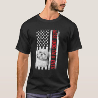 Hunde 365 Shih Tzu Bester Hund Vater je amerikanis T-Shirt