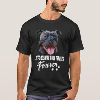Hunde 365 Staffordshire Bull Terrier Forever Niedl T-Shirt