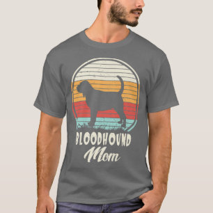 Hunde 365 Vintage Bloodhound Mutter Hund Cute Lust T-Shirt