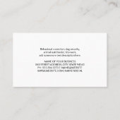 Hunde ablegen | Tierpflege Visitenkarte (Rückseite)