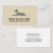 Hunde ablegen | Tierpflege Visitenkarte (Vorne/Hinten)