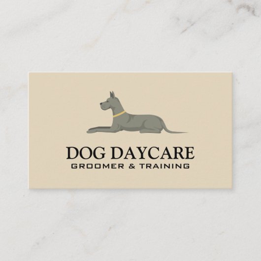Hunde ablegen | Tierpflege Visitenkarte (Vorderseite)