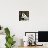 Hunde Adoring Girl Viktorianisch Painting Poster (Heimbüro)
