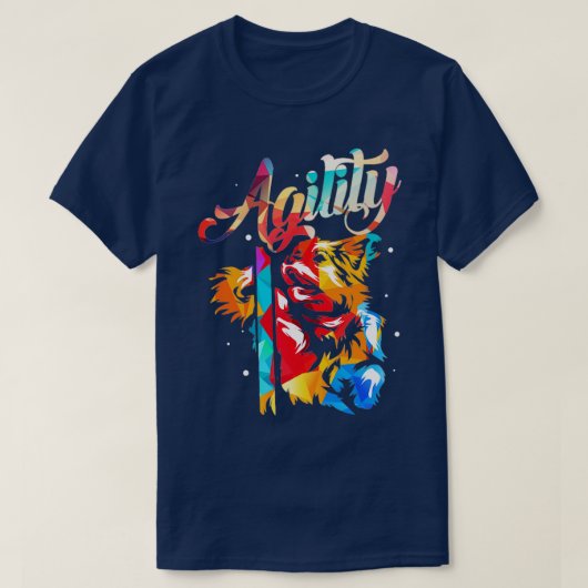 Hunde Agility 3 T-Shirt (Design vorne)