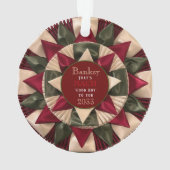 Hunde Agility Custom MACH Ribbon Acrylic Weihnacht Ornament (Rückseite)