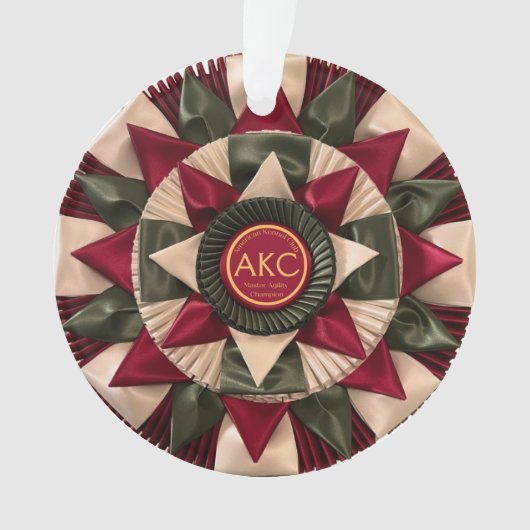 Hunde Agility Custom MACH Ribbon Acrylic Weihnacht Ornament (Vorderseite)