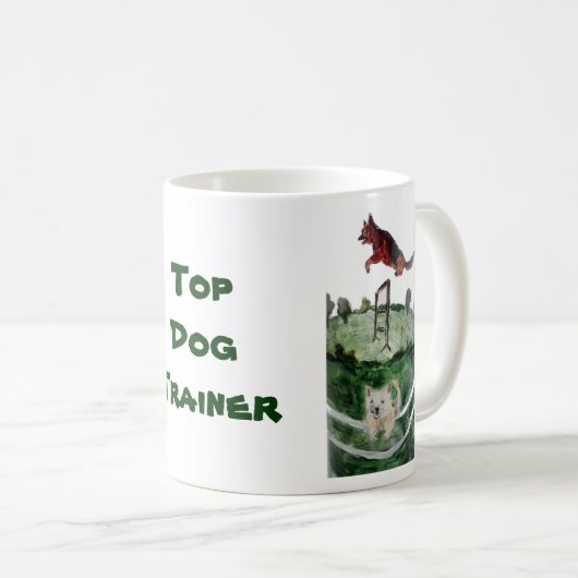 Hunde Agility Personalisiert zeichnen Kaffeetasse (VorderseiteRechts)