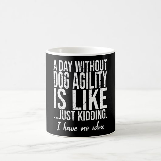 Hunde Agility Sportgeschenk Kaffeetasse (Mittel)