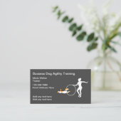 Hunde-Agility-Training Visitenkarte (Stehend Vorderseite)