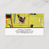 Hunde-Agility Visitenkarte (Rückseite)