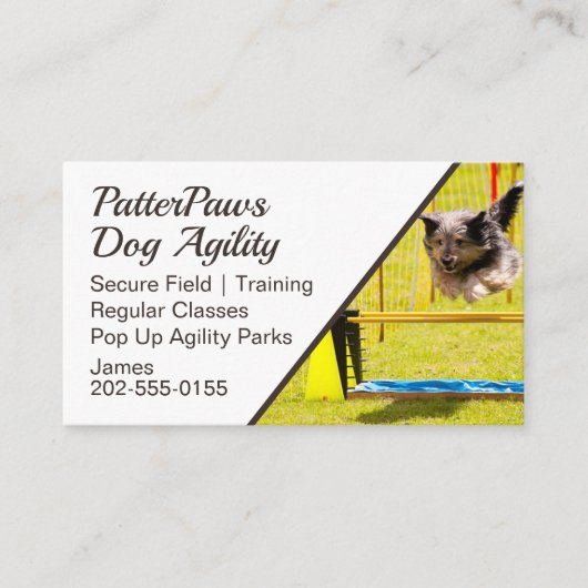 Hunde-Agility Visitenkarte (Vorderseite)