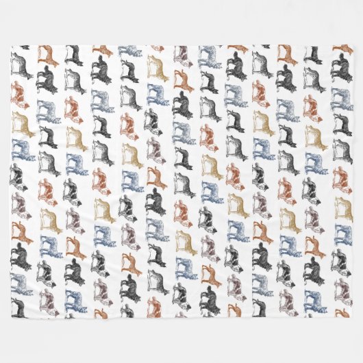 Hunde aller Arten Fleecedecke (Vorderseite (Horizontal))