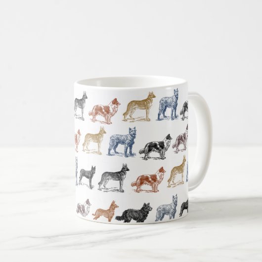 Hunde aller Arten Kaffeetasse (VorderseiteRechts)