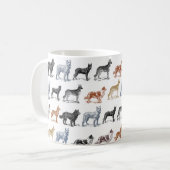 Hunde aller Arten Kaffeetasse (Vorderseite Links)