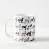 Hunde aller Arten Kaffeetasse (Links)