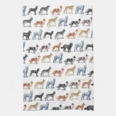 Hunde aller Arten Küchentuch (Vertikal)