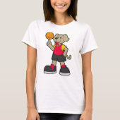 Hunde als Basketballspieler mit Basketball T-Shirt (Vorderseite)