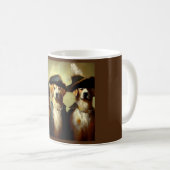 Hunde als drei Musketiere Kaffeetasse (VorderseiteRechts)