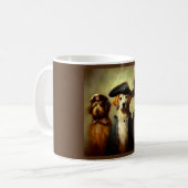 Hunde als drei Musketiere Kaffeetasse (Vorderseite Links)