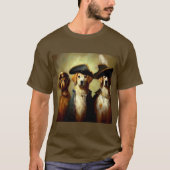 Hunde als drei Musketiere T-Shirt (Vorderseite)