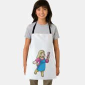 Hunde als Friseur mit Kamm Schürze (Insitu)