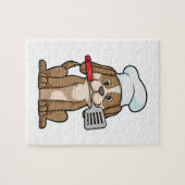 Hunde als Koch mit Koch Hut & Spatula Puzzle (Horizontal)