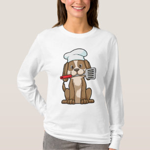 Hunde als Koch mit Koch Hut & Spatula T-Shirt
