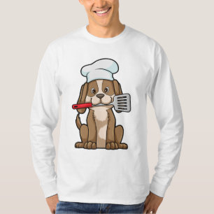 Hunde als Koch mit Koch Hut & Spatula T-Shirt