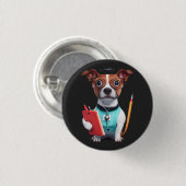 Hunde als Krankenschwester, Hunde tragen Krankensc Button (Vorne & Hinten)