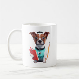 Hunde als Krankenschwester, Hunde tragen Krankensc Kaffeetasse
