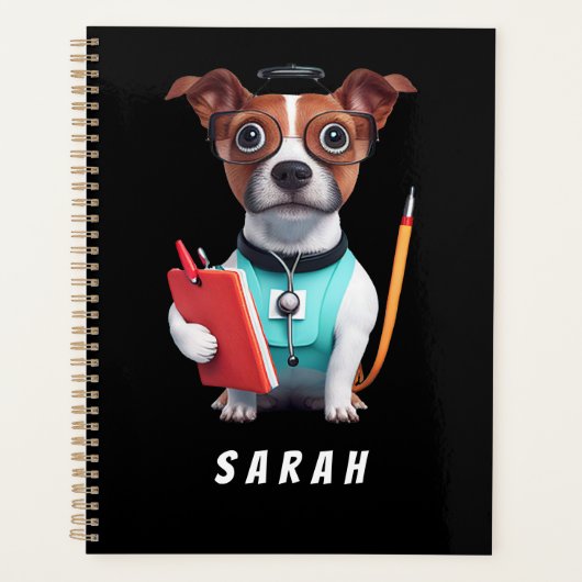 Hunde als Krankenschwester, Hunde tragen Krankensc Planer (Vorderseite)