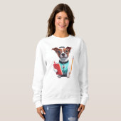 Hunde als Krankenschwester, Hunde tragen Krankensc Sweatshirt (Vorne ganz)