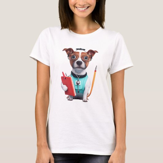 Hunde als Krankenschwester, Hunde tragen Krankensc T-Shirt (Vorderseite)