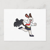 Hunde als Sekretär mit Rock Postkarte (Vorderseite)