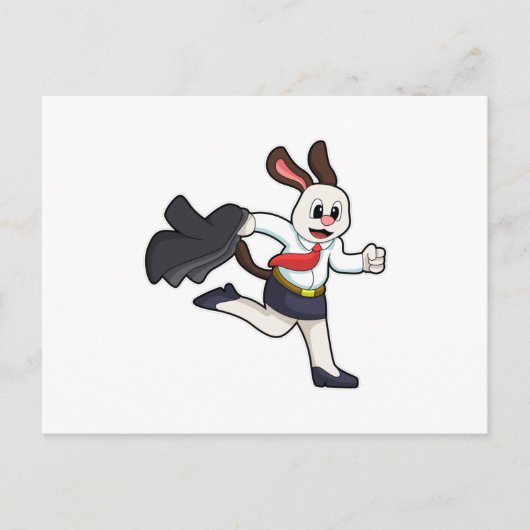 Hunde als Sekretär mit Rock Postkarte (Vorderseite)