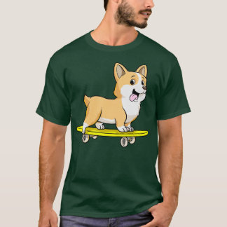 Hunde als Skater mit Skateboard 4 T-Shirt