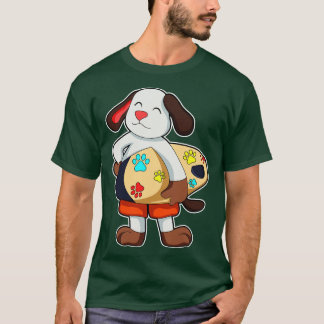 Hunde als Surfer mit Surfbrett T-Shirt