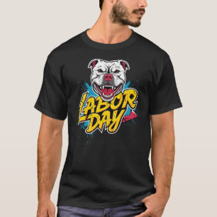 Hunde am Arbeitstag lächeln Gesicht T-Shirt