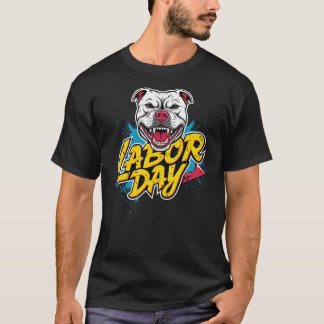 Hunde am Arbeitstag lächeln Gesicht T-Shirt