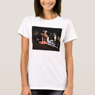 Hunde am Manfight Damen-Shirt T-Shirt