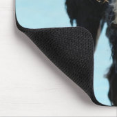 Hunde am Pool Mousepad (Ecke)