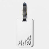 Hunde am Strand Gepäckanhänger (Rückseite vertikal)