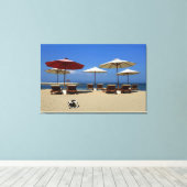 Hunde am Strand Leinwanddruck (Insitu (Holzboden))