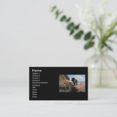 Hunde am Strand Visitenkarte (Stehend Vorderseite)