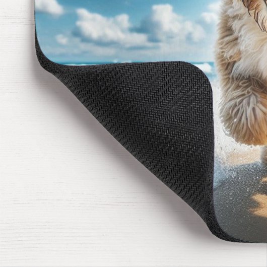 Hunde am Strandmousepad Mousepad (Ecke)