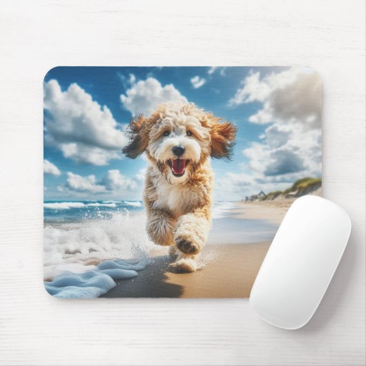 Hunde am Strandmousepad Mousepad (Mit Mouse)