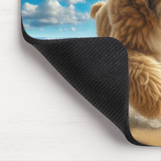 Hunde am Strandmousepad Mousepad (Ecke)